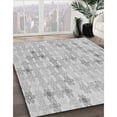 thumbnail image 3 of Ahgly Company Machine Washable Indoor Square Transitional Platinum Gray Area Rugs, 7' Square, 3 of 7