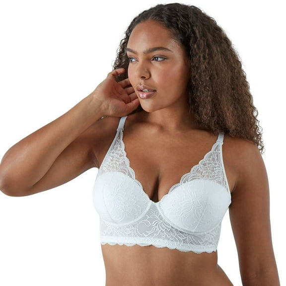 Maidenform® Lightly Lined Convertible Lace Bralette DM1188 Color: White Bloom Size: 36 A