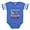 Royal Blue, variant on CafePress - Someoneinminnesotalovesme - Cute Infant Baby Football Bodysuit