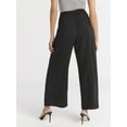 thumbnail image 3 of Sofia Jeans Women's and Women's Plus Drape Wide Leg Pants, 27" Inseam, Sizes XS-4X, 3 of 5