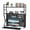 Black,L, variant on ORVELDIN Fruit Vegetable Storage Basket, 5 Tier Stackable Metal Mesh Storage Basket with 360 Degree Wheels, Fruit Vegetable Produce Basket Storage Organizer for Kitchen, Pantry, Bathroom