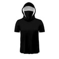 thumbnail image 6 of TKLPEHG Womens Short Sleeve Tops Mens UPF 50+ Sun Protection Shirt with Mask Summer Casual Sun Shirt Outdoor Hiking Shirts (Black,M), 6 of 8