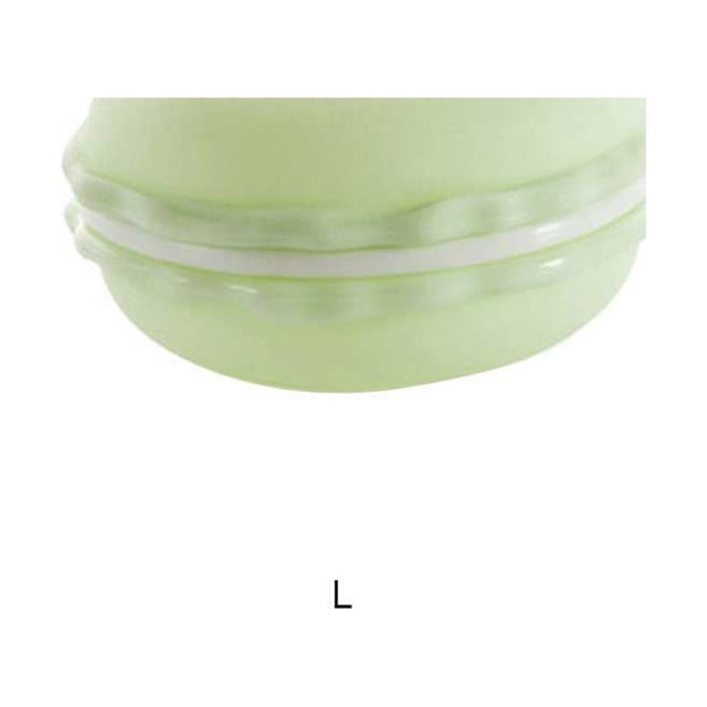 Langgg Mini Boîte à Bijoux Portable Légère en Forme de Macaron Boîtes de Rangement Multifonctionnelles Étui Ménager Vert Clair Grand