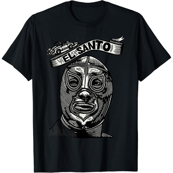 Sam Soft Feel-Ink Enmascarado Plata Mexican Wrestler Legend El Santo T-Shirt, Gift For Friend, Full Size S-5Xl