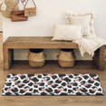 thumbnail image 4 of White Cow Black Spot Pattern Bathroom Rugs Mat,Non Slip Microfiber Bathroom Rug,Rubber Backing,Soft Bathroom Mats for Bathroom Floor,Tub and Shower,47x17in(120x43cm), 4 of 5