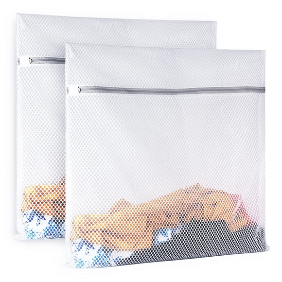 Bolsa de lavandería SUERIV Honeycomb Mesh XXL, 60 x 60 cm, 2 unidades