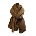 thumbnail image 1 of Youkk Versatile Pleated Scarf For Women Classic Easy To Clean Soft And Comfortable Polyester coffee, 1 of 6