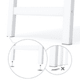 thumbnail image 4 of Ballucci Blanket Ladder, 5 Tier Wood Leaning Towel Rack and Quilt Display Shelf, White, 4 of 6