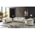 thumbnail image 5 of Modern Ivory Velvet 33"H x 90"W x 35"D Sofa with Button Tufting and Durable Construction, 5 of 10