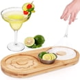 thumbnail image 2 of HLONK Margarita Salt Rimmer Set  Salt Sugar Glass Rimmer for Cocktails Bamboo Salt Rimmer for Wide Glasses up to 6 Inches  Bartender Tool with Stainless Steel Spice Container for Lime/Spi, 2 of 8