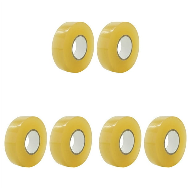 Paquete de 6 Cintas de Hockey Multipropósito Transparente Espinillera Calcetín Cinta Rollo Equipo Deportivo 2,4 cm X 28 M