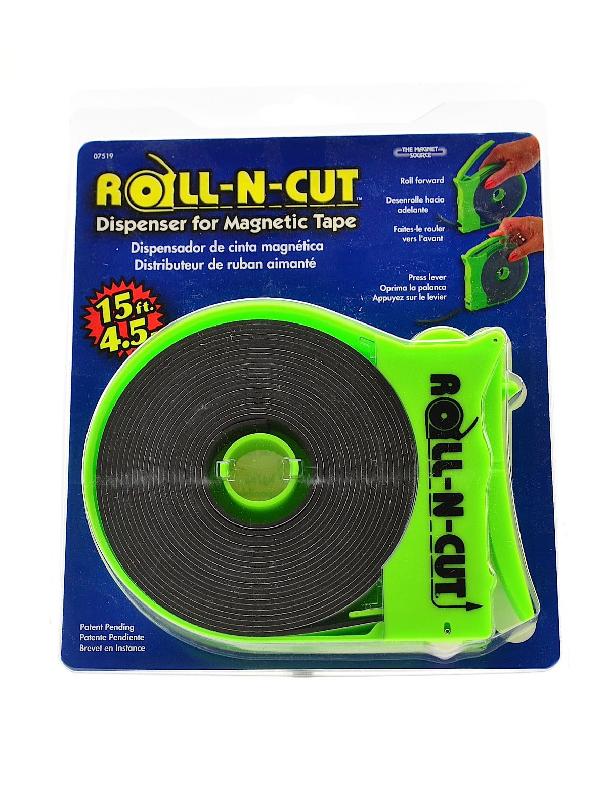 Roll-N-Cut Magnetic Tape with Dispenser 1/2 in. x 15 ft. roll (pack of 3)