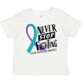 thumbnail image 3 of Inktastic Never Stop Fighting Suicide Prevention Awareness Ribbon Boys or Girls Baby T-Shirt, 3 of 5