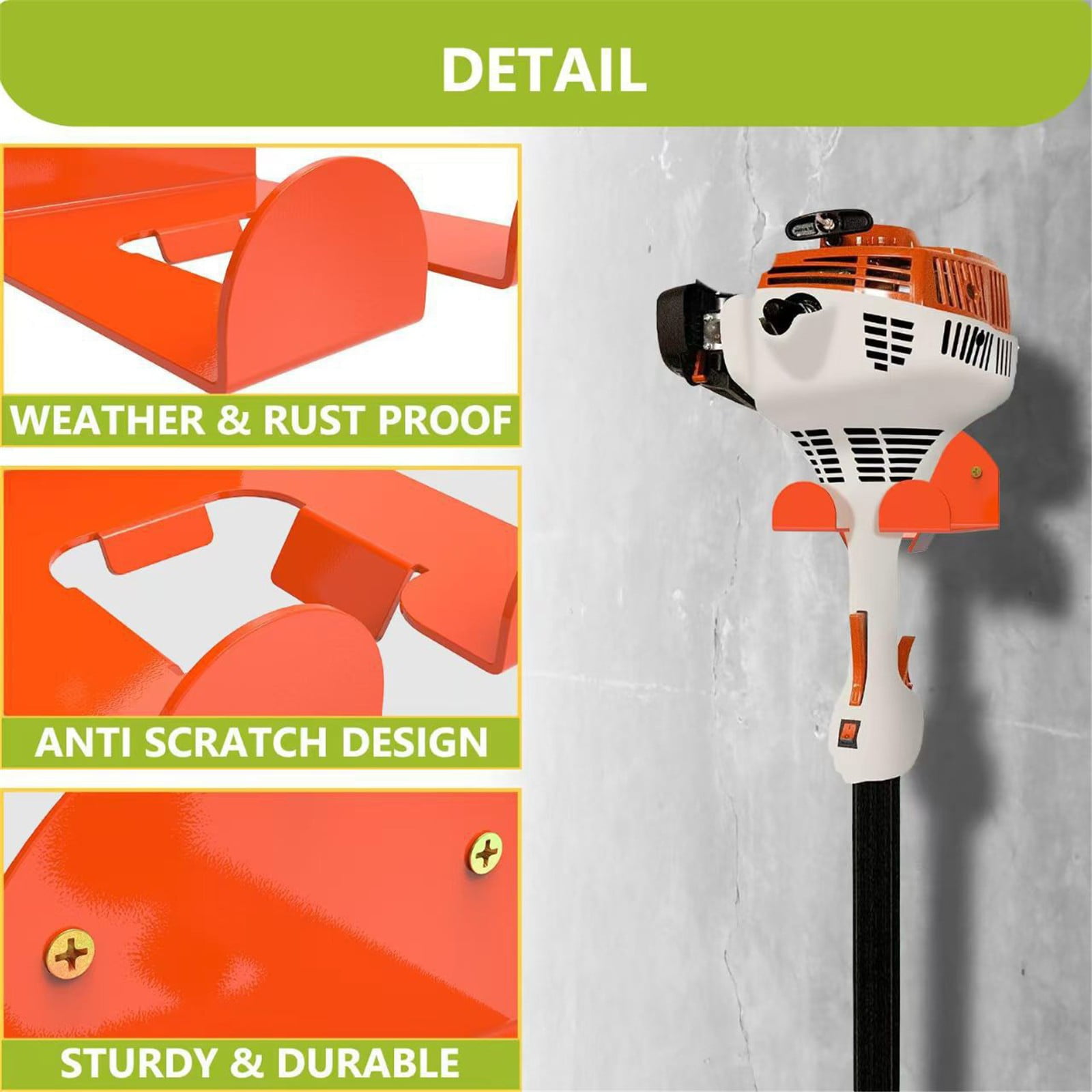 Garage Organizer Trimmer Rack Garden Power Tool Hanger