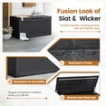 thumbnail image 3 of Devoko Outdoor Weatherproof 105 Gallon Resin Deck Box, Black, 3 of 7