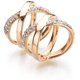 thumbnail image 4 of Conjunto de dos piezas de diamantes de imitación con incrustaciones de clips para bufandas de seda, anillos para bufandas, hebillas para bufandas de moda, hebillas para bufandas de seda, chales para bufandas de ropa (oro+plata) Sailing Electrónica, 4 of 5
