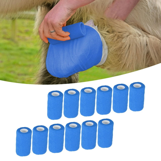Self Adhesive Elastic Bandage Wrap for Pets - Excellent Support for Wound Care, Pain Relief - Lightweight and Versatile - Professional Manufacturing and Stable Performance - 10cm