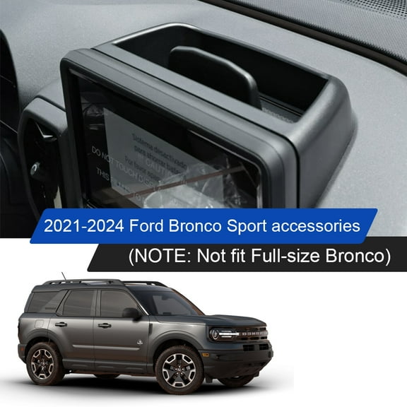 Dashboard Behind Screen Container Organizer Tray For Ford Bronco Sport 2021-2024