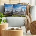 thumbnail image 5 of Ambesonne City Throw Pillow Cover 2 Pack, European Town, 20", Grey Blue, 5 of 5