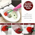 thumbnail image 6 of Creative Cherry-Shaped Toilet Brush with Holder & Long Handle, Thick Bristle Bathroom Cleaning Tool for Deep Clean, Rust Resistant & Leakproof - Red, 6 of 7