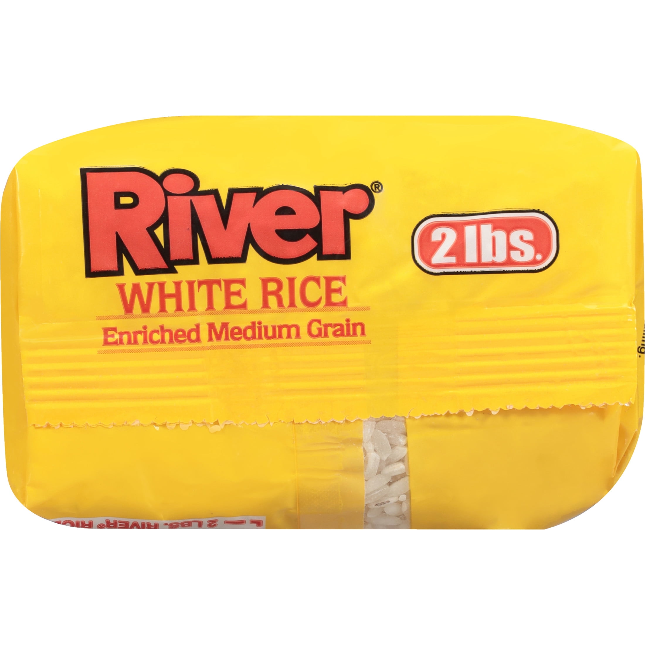 River Rice Enriched White Rice, Medium Grain, 2 lb Bag