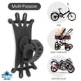 thumbnail image 4 of IllmTech - Bike Phone Mount (1-Pack), Motorcycle Phone Mount, Bike Phone Holder, Adjustable Handlebar Mount. Compatible with 4.7” to 6.3” Smartphones Including Most Models of iPhone, Samsung & Google, 4 of 7