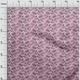 thumbnail image 2 of oneOone Cotton Poplin Fabric Leaves & Floral Block Printed Craft Fabric BTY 56 Inch Wide, 2 of 4