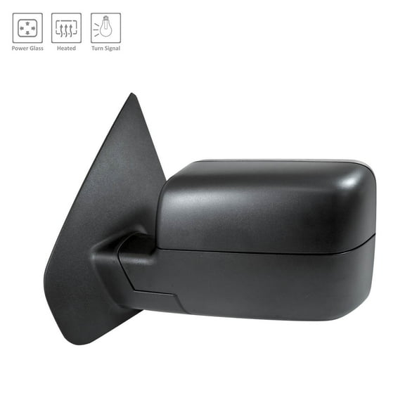 New Aftermarket  Driver Left Signal Heated Power Door Mirror, Square Head Design 8L3Z17683FA fits 2007-2008 Ford F-150