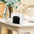 thumbnail image 4 of porta servilletas, dispensador de toallas de papel acrílico en forma de U, porta servilletas moderno para decoración de mesa de comedor, encimera de cocina y sala de estar (negro), 4 of 4