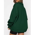 thumbnail image 3 of Womens Oversized Half Zip Pullover Long Sleeve Sweatshirt Quarter Zip Hoodie Sweater Teen Girls Fall Y2K Clothes, 3 of 7
