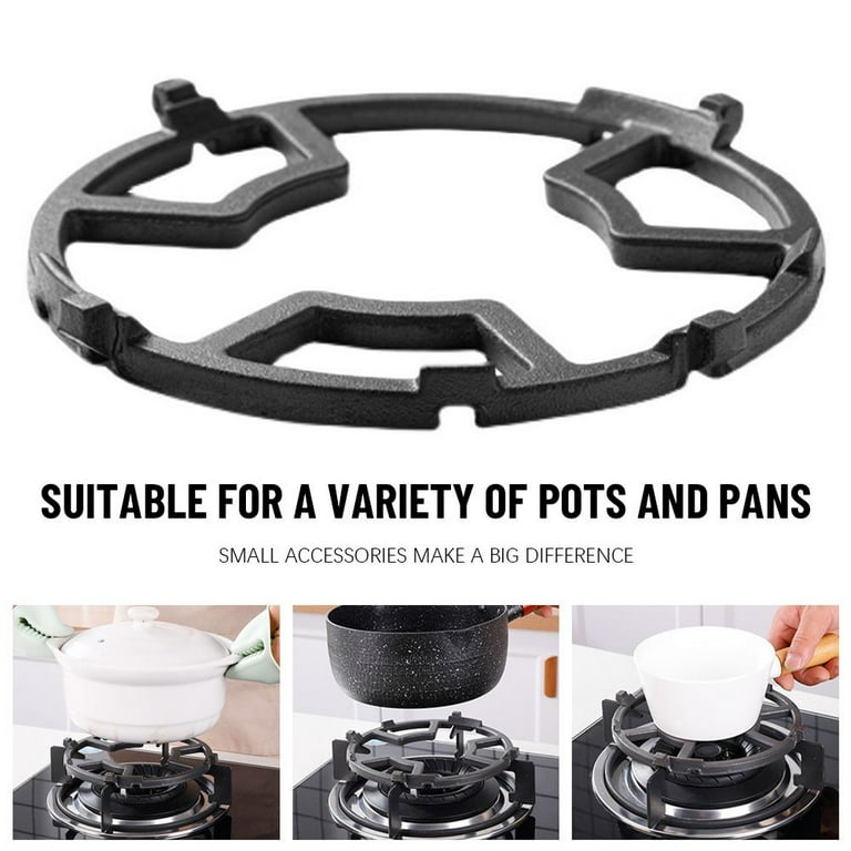 for Gas Hob Cooktop Range Milk Pot Holders Stove Trivets Cast Iron Pan  Holder