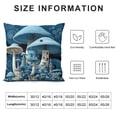 thumbnail image 5 of JEUXUS  Dark Mushroom Dream Forest Throw Pillow Case, Pillow Cover Square Decorative Cushion Covers for Sofa Couch Car Bed Home Outdoor Decoration (18x18, Mushroom1), 5 of 5