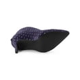 thumbnail image 3 of Unique Bargains Bottines à Talon Aiguille pour Femme à Bout Pointu en V Violet (Taille 6), 3 of 8