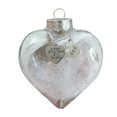 thumbnail image 2 of Xihbxyly Colgante de Plumas de Ángel Navideño, Grabado de Corazón Conmemorativo, Lujoso Adorno para Árbol, Perfecto para Intercambiar Regalos Navideños, Adorno Conmemorativo, Tamaño 10 X 9 Cm, 2 of 2