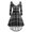 Gray, variant on Kaemgyyd Christmas Dresses for Women Fleece Fashion V Neck Plaid Party Dress Long Sleeve Tie up High-Low Cocktail Dresses
