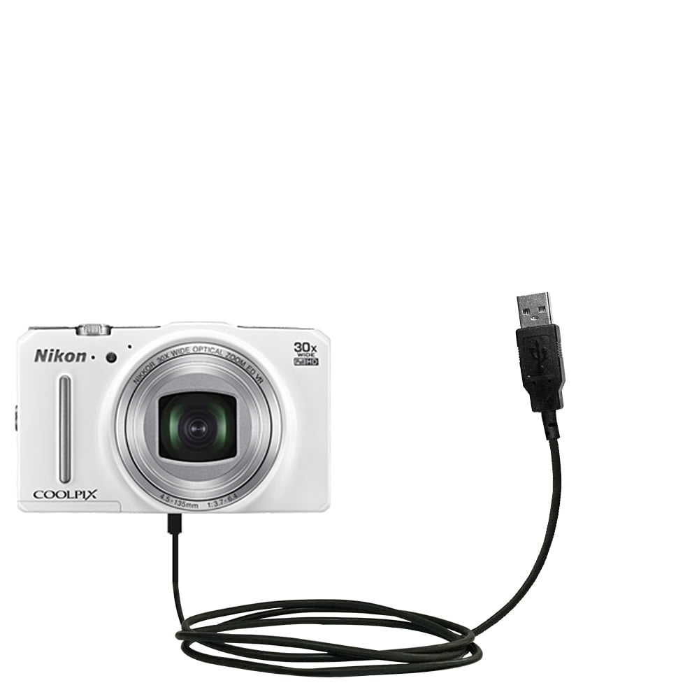 Classic Straight USB Cable suitable for the Nikon Coolpix S9700 with Power  Hot Sync and Charge Capabilities