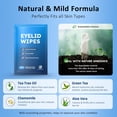 thumbnail image 3 of 30PCS Tea Tree Oil Eyelid Wipes,Individually Wrapped Eye Lid Cleaning Wipes，Soothing For Sensitive Eyes, Stay Hydrated Lid Wipe, 3 of 6