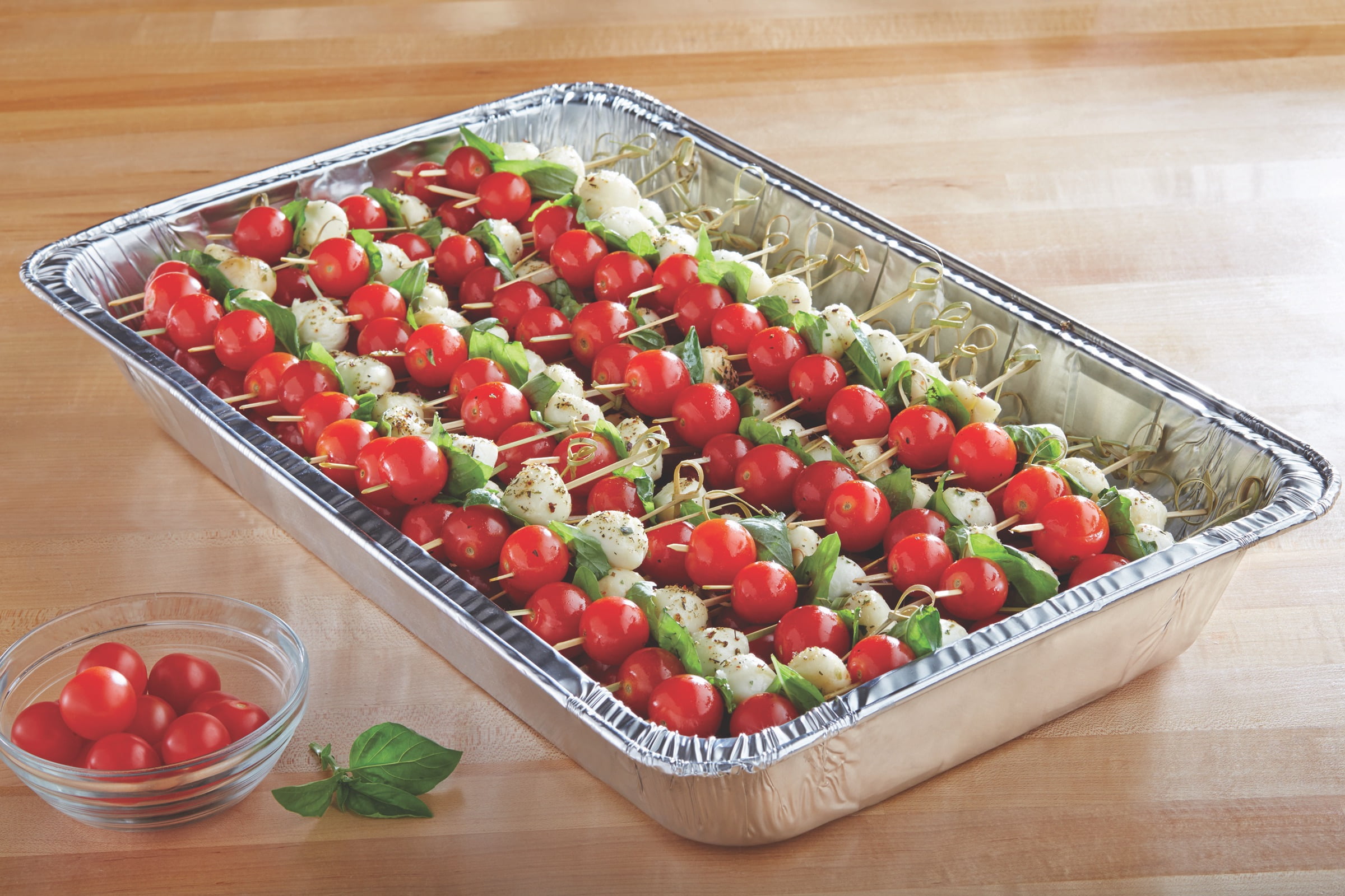 Mainstays Aluminum Full Steam Pan, 19.5" x 11.6", Giant Disposable Catering Pan, 5 Count