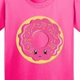 thumbnail image 4 of Inktastic Hot Pink Donut Youth T-Shirt, 4 of 5