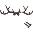 thumbnail image 1 of l Vintage Rustic Cast Iron Deer Antlers Wall Hat Hook Coat Rack Bathroom Towels Hanger Jewellry Display Rack Rustic Cabin Hook(Rusty Brown), 1 of 8