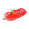 thumbnail image 2 of Lipstore Snow Sled with Steering Wheel Brake Gift Snow Sledge for Children Girls Kids Red, 2 of 8