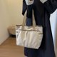 thumbnail image 3 of Bolso de mano de pana para mujer bolso de hombro grande de gran capacidad bolso informal para otoño e invierno, 3 of 8