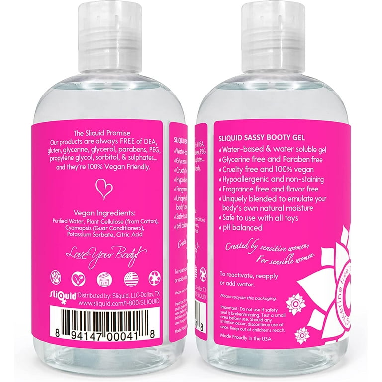EMBELLIR liquid 化粧水 リクイド Sliquid Naturals Sassy Body Lube for Adults - 8.5 Fl. Oz. (251 ml