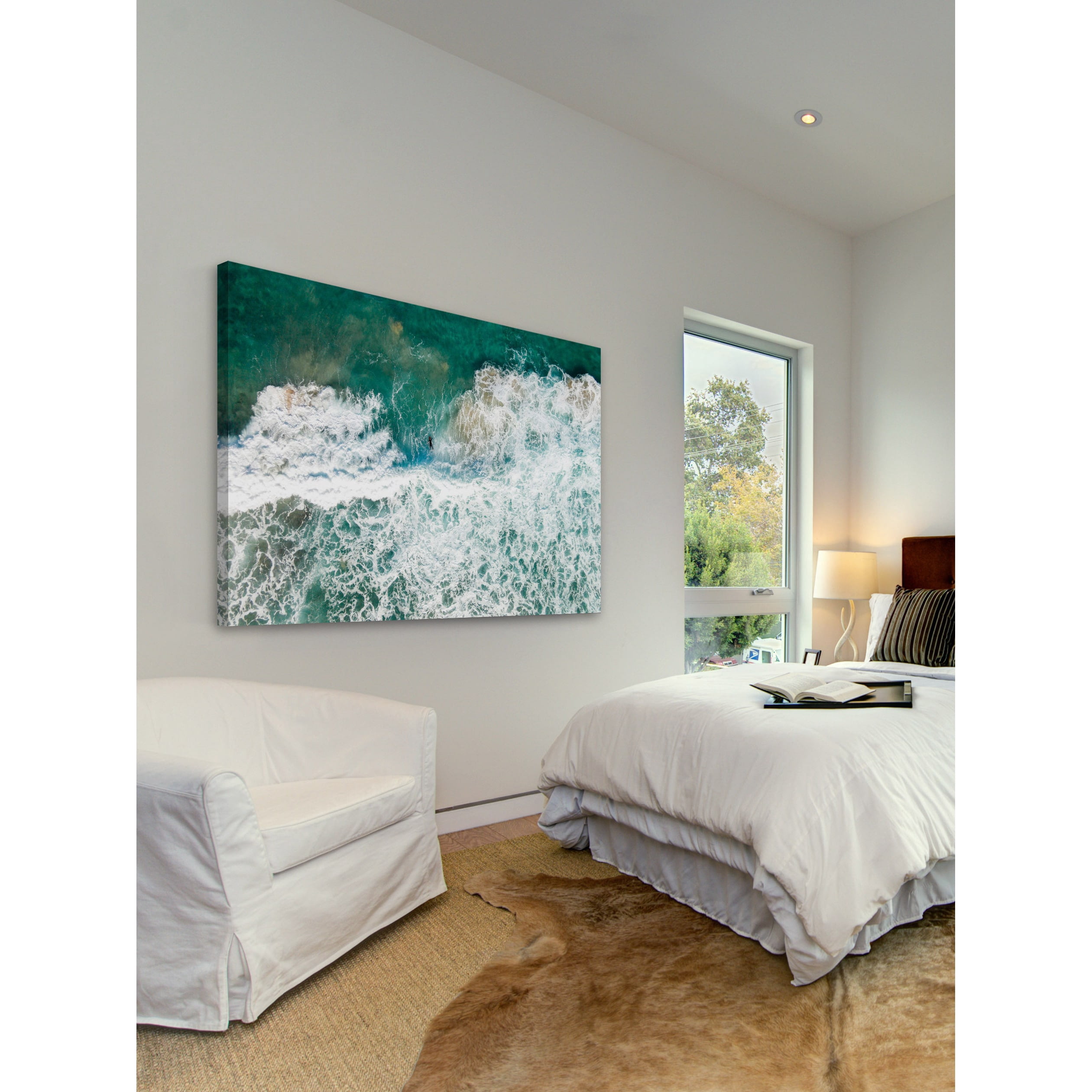 Marmont Hill "Choppy Sea" by Karolis Janulis Painting Print on Wrapped Canvas