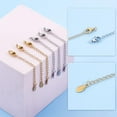 thumbnail image 4 of 24pcs 2 colors 304 Stainless Steel Chain Extender Cadmium Free & Nickel Free & Lead Free with Lobster Claw Clasps and Tiny Oval Charm Golden & Stainless Steel color 50mm Hole: 2.5mm 24pcs/set, 4 of 9