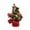 Red, variant on Beautynvta Tabletop Christmas Tree Decorations, 7.87'' Small Christmas Tree with Christmas Ball Berries Decoration, Artificial Xmas Tree Holiday Fireplace Desk Decoration