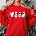 thumbnail image 6 of Ghost Christmas Sweatshirt - Cute Holiday Ghost Crewneck Pullover, Funny Christmas Sweater, 6 of 6