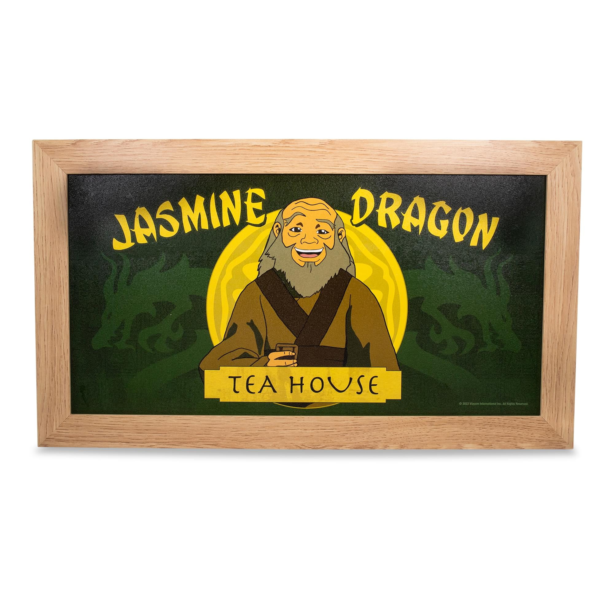 Avatar The Last Airbender Jasmine Dragon Tea House Hanging Sign Framed