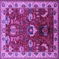 thumbnail image 1 of Ahgly Company Indoor Square Oriental Purple Industrial Area Rugs, 4' Square, 1 of 4