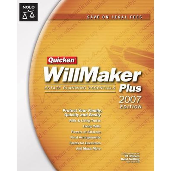 Pre-Owned Quicken Willmaker Plus 2007 Edition: Estate Planning Essentials (Book with CD-ROM) (Paperback) 141330527X 9781413305272